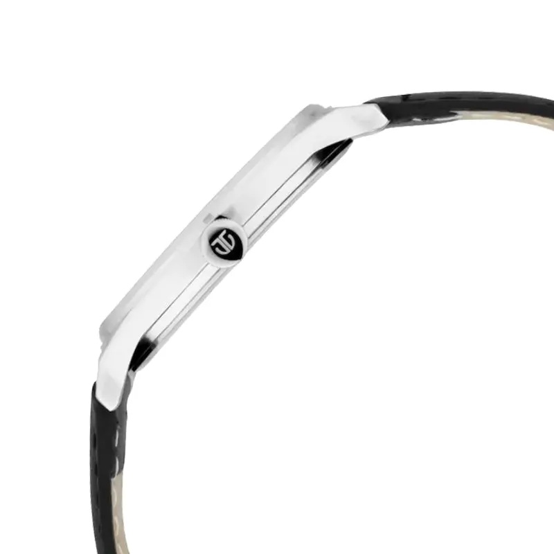 Titan Minimalist Zen Sleek Leather Strap Black Dial Men's Watch- 1802SL11